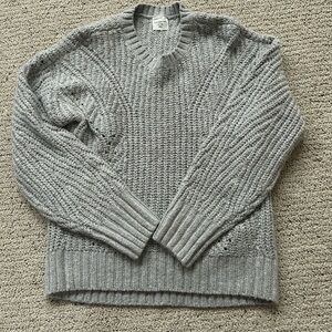 Cozy Gray Knit Sweater